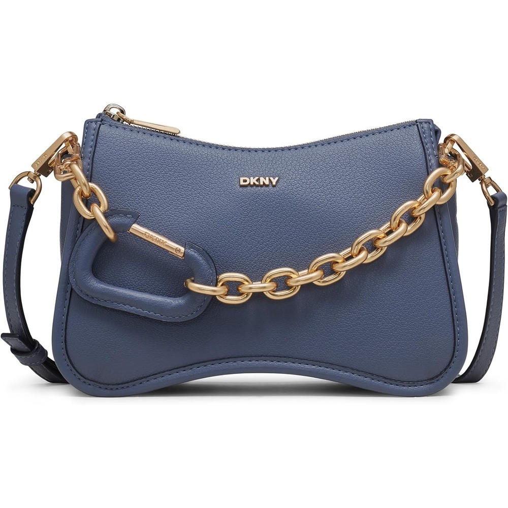 image:imageDKNY Womens Adria CrossbodySteel Blue