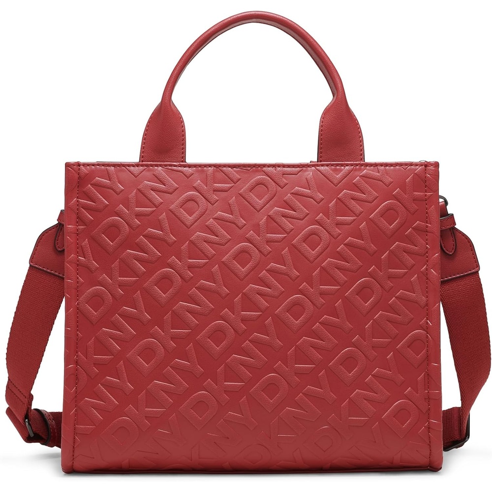image:imageDKNY Womens Ashlyn Medium Logo Tote BagBright Red
