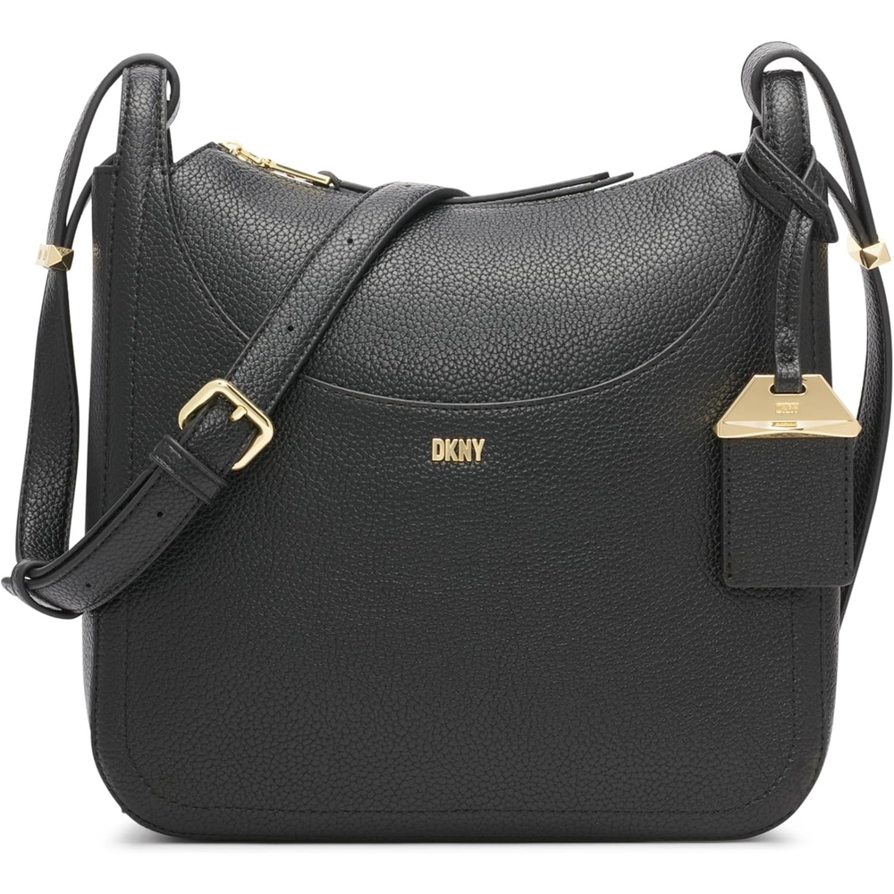 image:imageDKNY Womens Barbara Messenger BagBlackGold