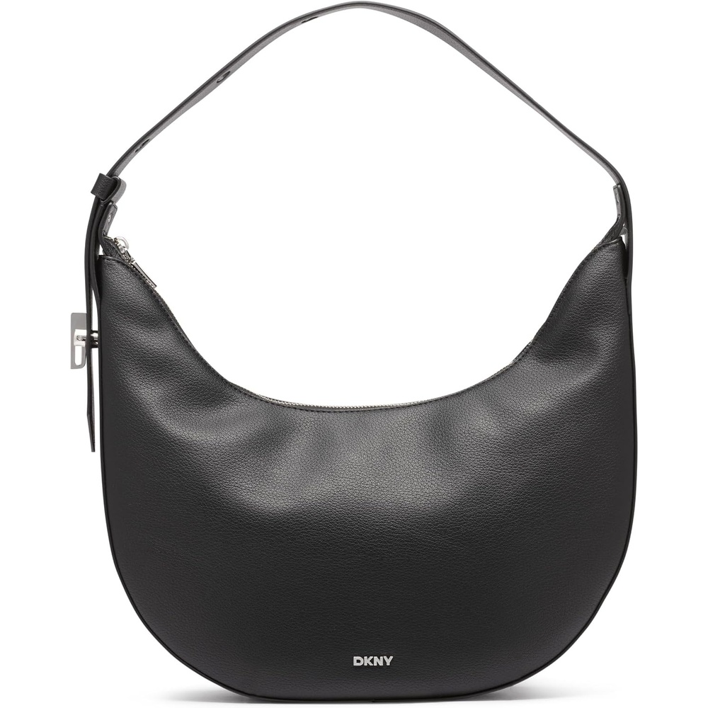image:imageDKNY Womens Bleeker Hobo BagBlackSilver