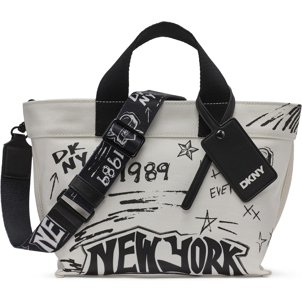 image:imageDKNY Womens Brady Small Crossbody Tote BagMarshmallow