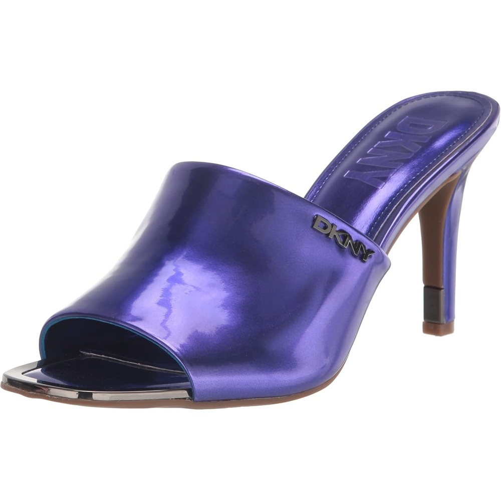 image:imageDKNY Womens Bronx Open Toe Mule HeelsPurple Moon