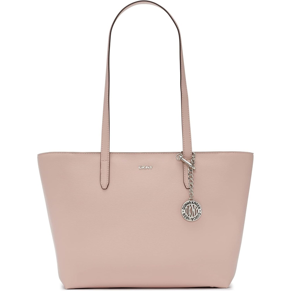 image:imageDKNY Womens Bryant Medium Leather Tote BagCashmereSilver