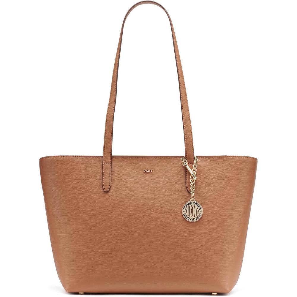 image:imageDKNY Womens Bryant Medium Leather Tote BagSaddle