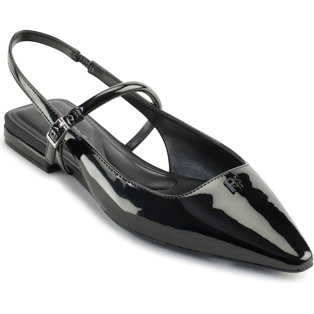 image:imageDKNY Womens Cairo Pointed Toe Slingback Flat MuleBlack