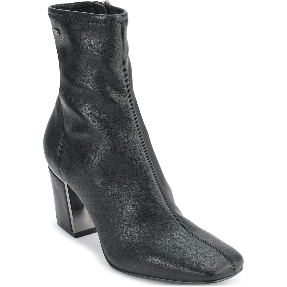 image:imageDKNY Womens Cavale Evening Fashion Bootie With Block HeelBlack Leather