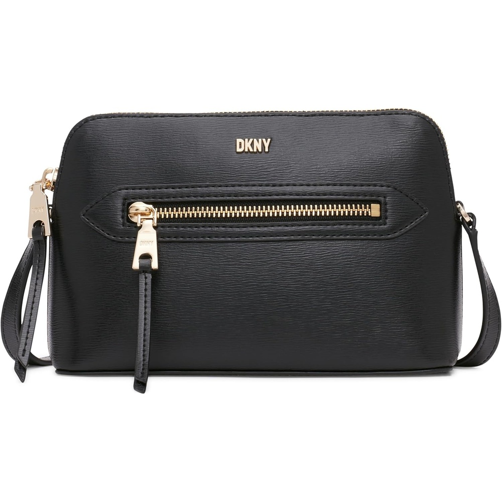 image:imageDKNY Womens Chelsea Dome CrossbodyBlackGold