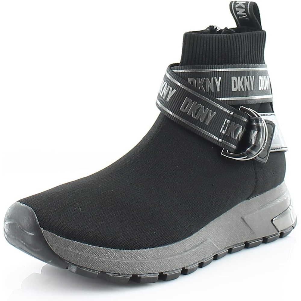 image:imageDKNY Womens Cosmos Wedge SneakersBlackDark Gunmetal