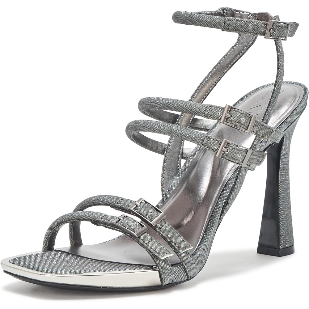 image:imageDKNY Womens Cyril Evening Double Belt Strap Heeled PumpGraphite