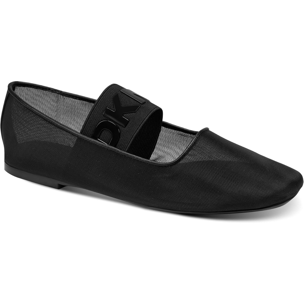 image:imageDKNY Womens Dace Mesh Ballet Flat with Logo BandBlack