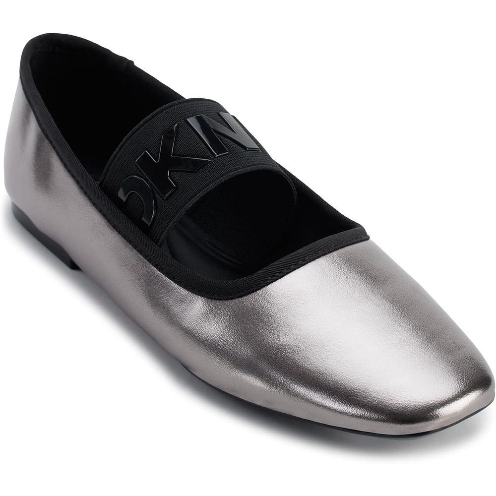image:imageDKNY Womens Dace Square Toe Ballet FlatPewter