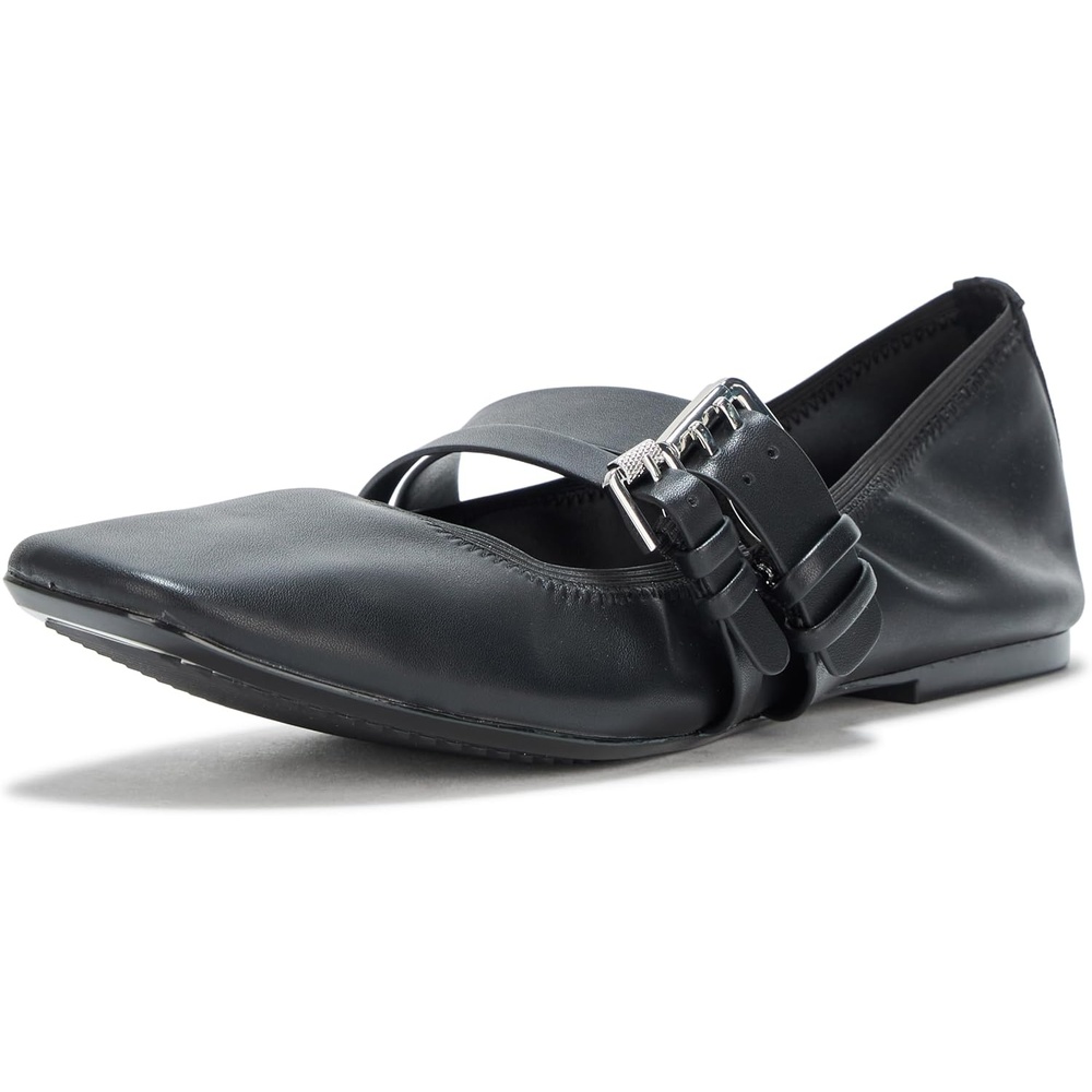 image:imageDKNY Womens Dade Ballet Flat with Double Buckle StrapBlack