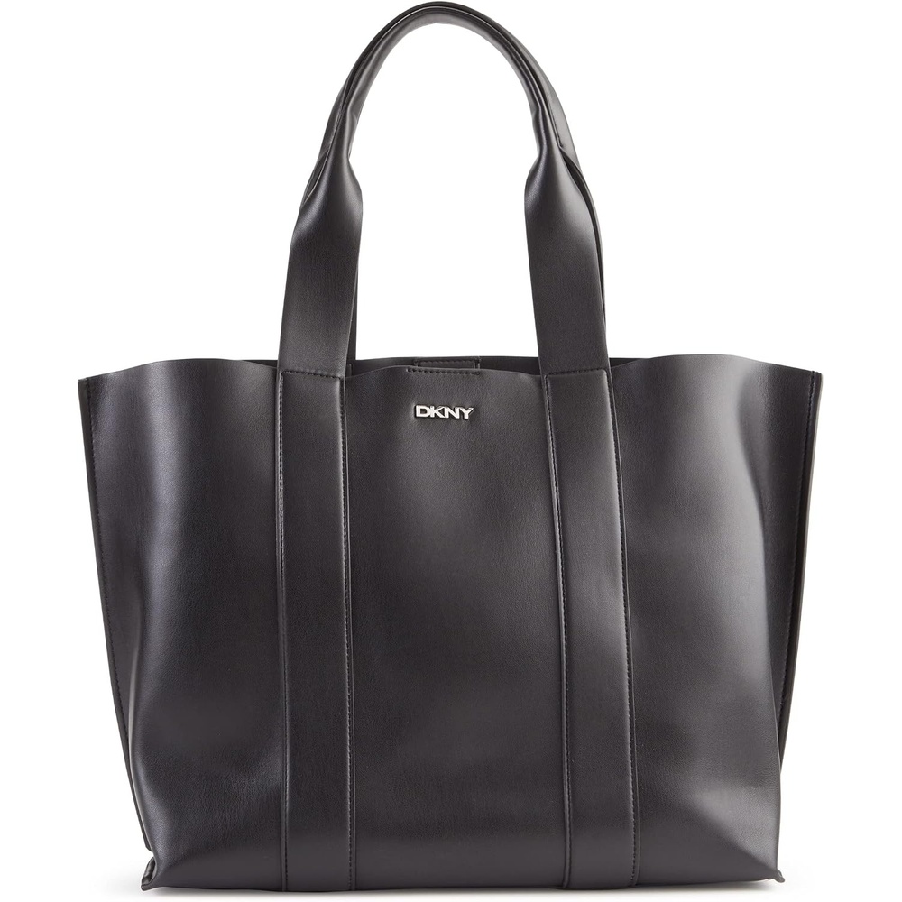 image:imageDKNY Womens Dakota Large Tote Bag BlackSilver Large