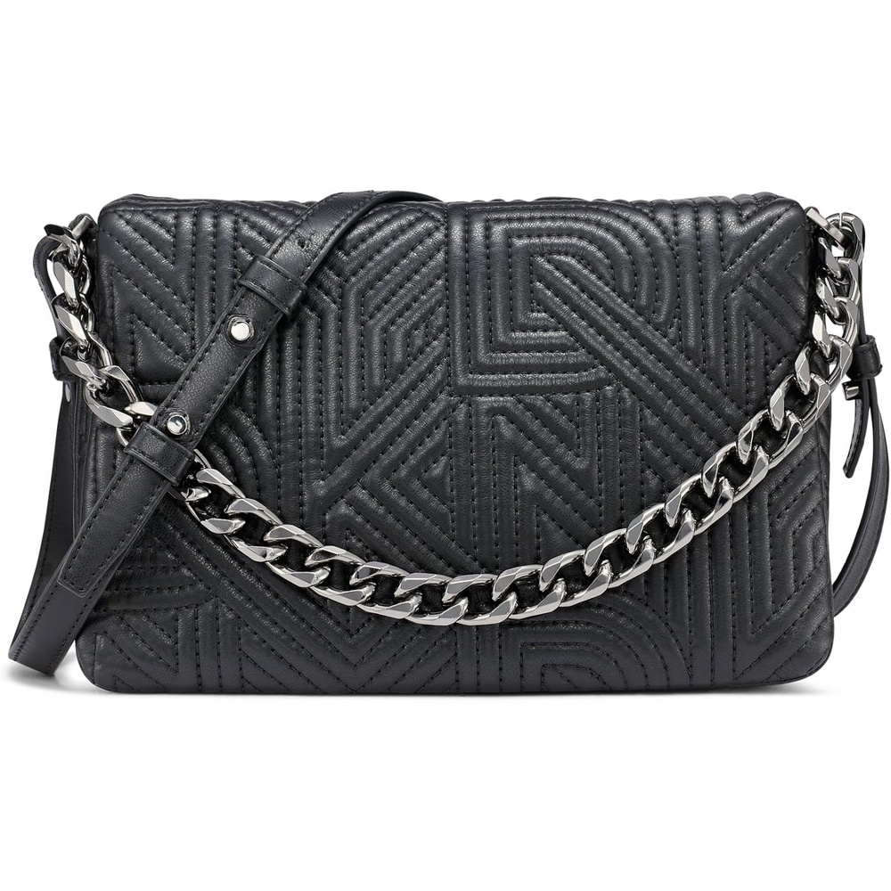 image:imageDKNY Womens Desiree Large CrossbodyBlackGunmetal