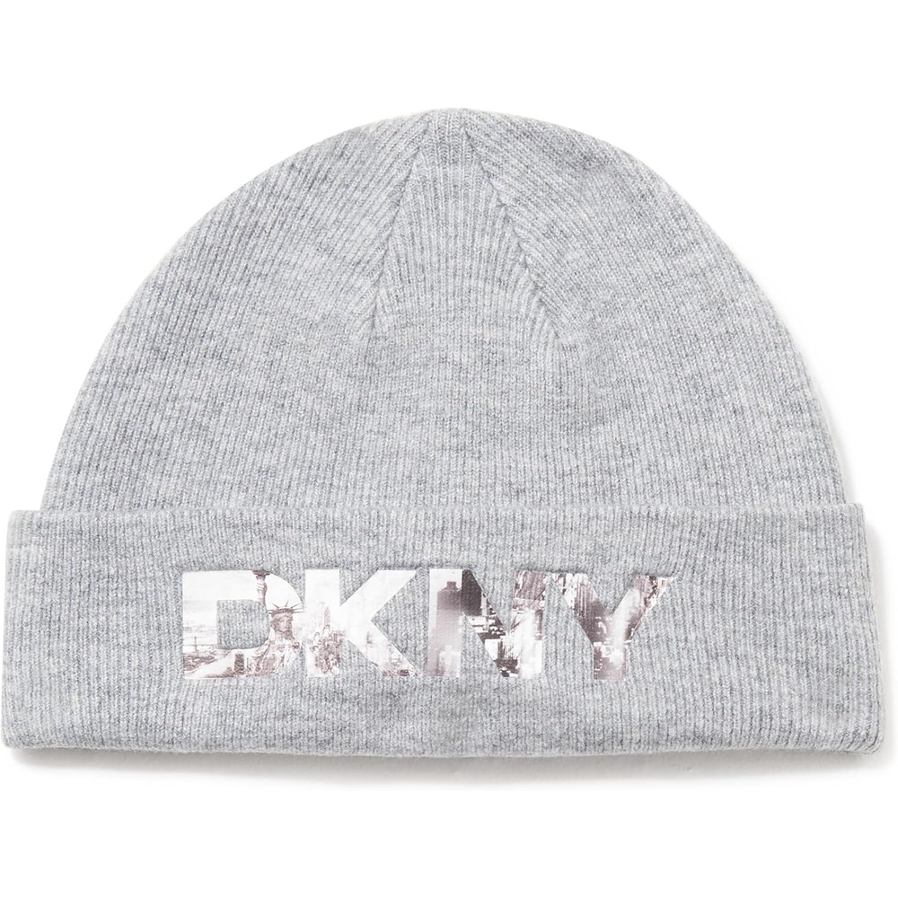 image:imageDKNY Womens Embossed City Logo BeanieStorm