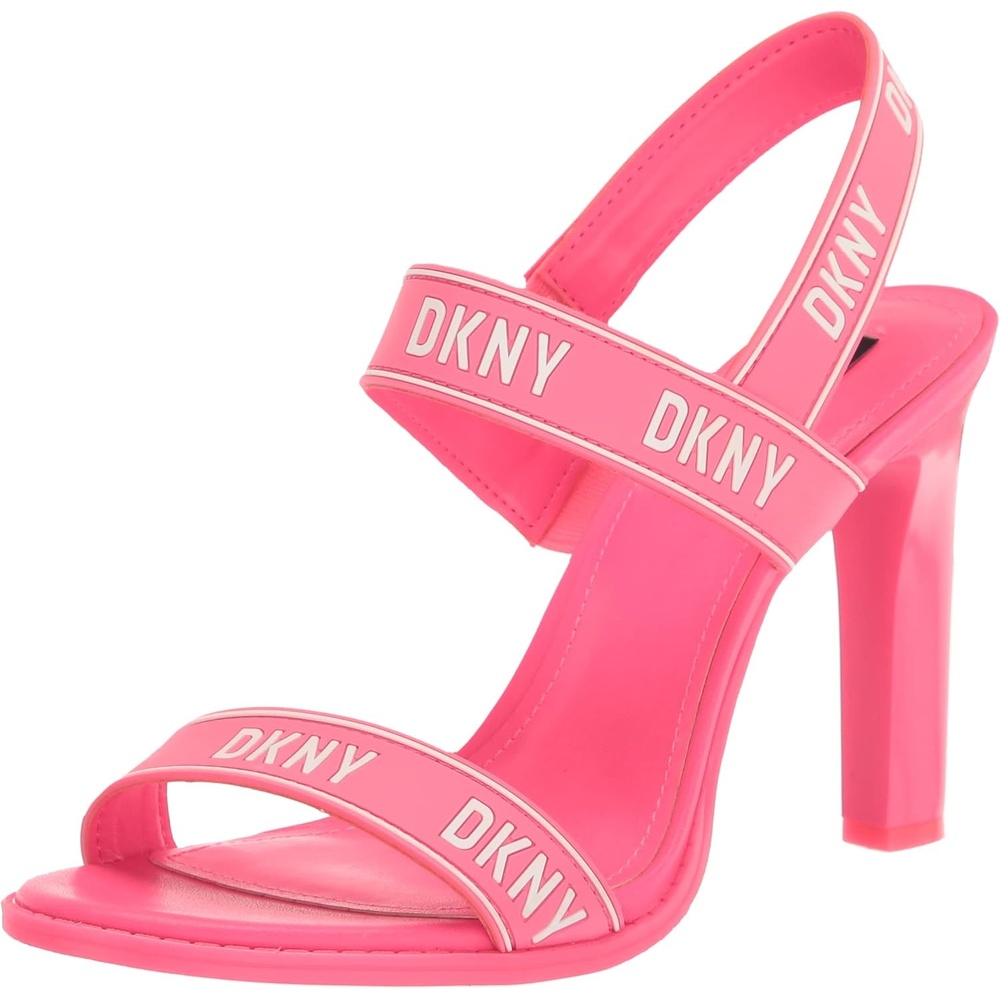 image:imageDKNY Womens Essential CAIMid Open Toe Fashion Pump Heel Sandal HeeledFuschiaWht
