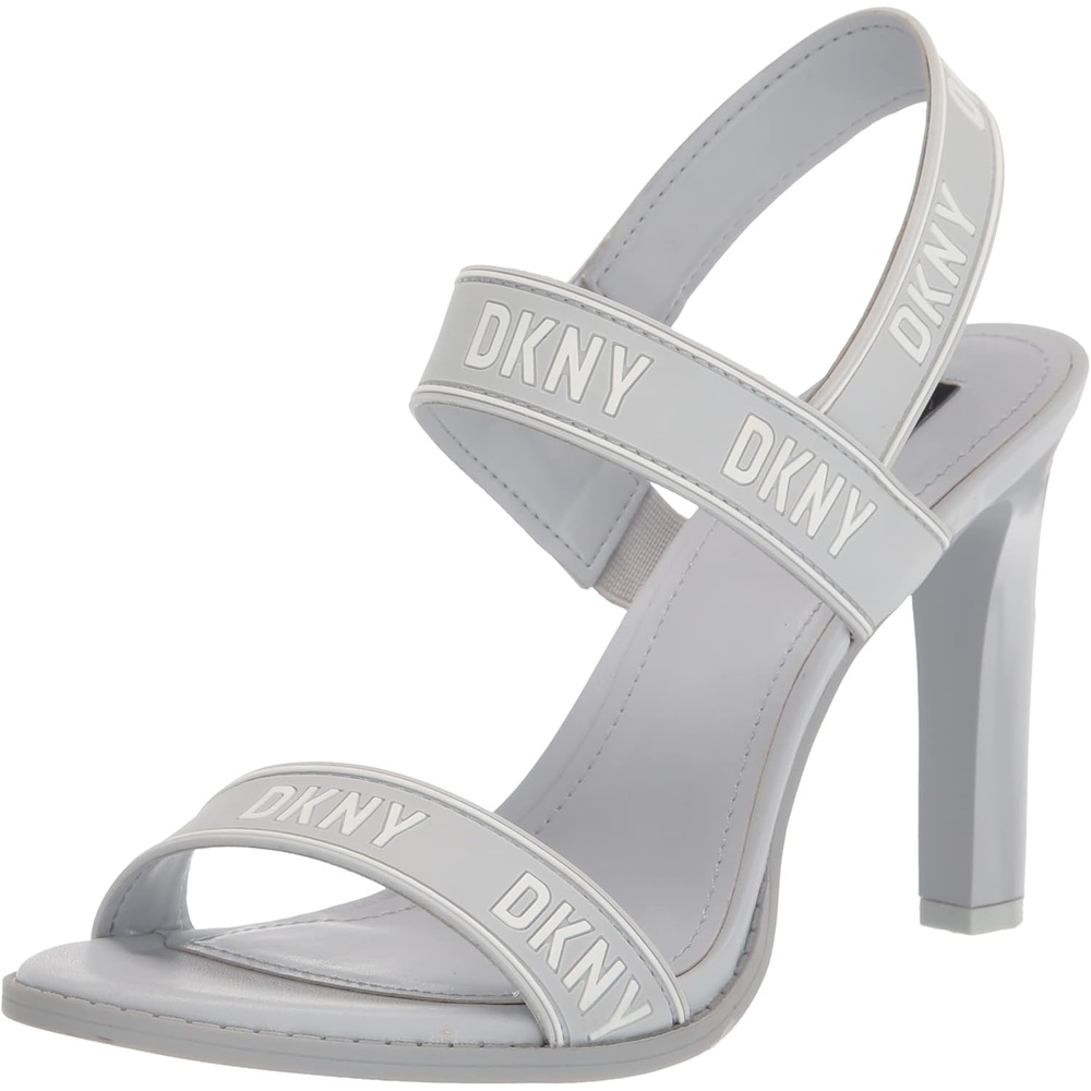 image:imageDKNY Womens Essential CAIMid Open Toe Fashion Pump Heel Sandal HeeledHalogenWhite