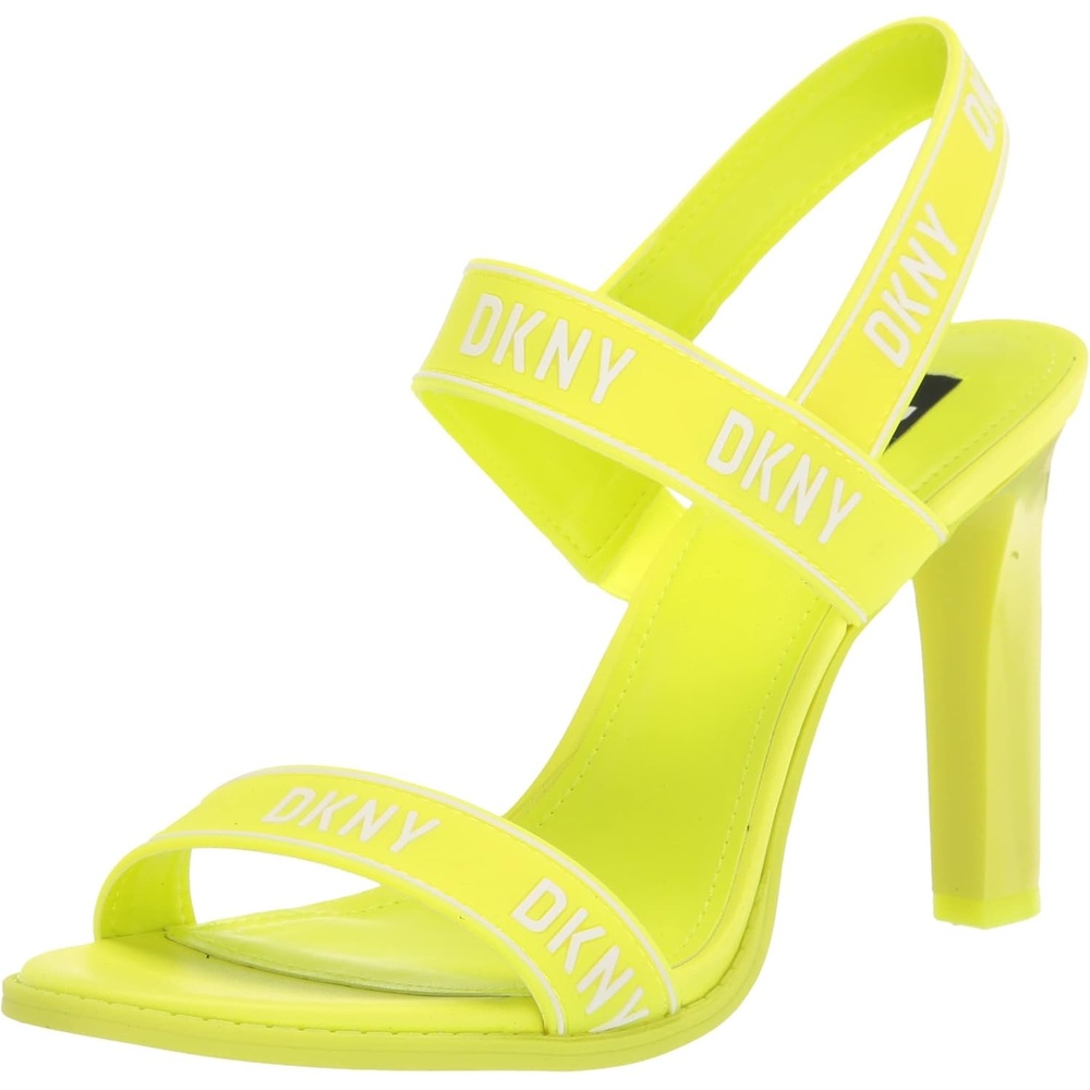 image:imageDKNY Womens Essential CAIMid Open Toe Fashion Pump Heel Sandal HeeledZestWht