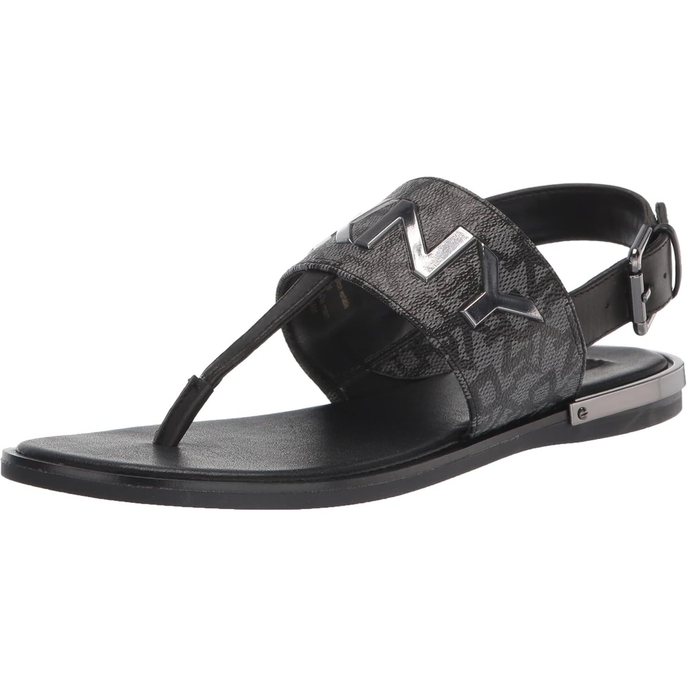 image:imageDKNY Womens Essential Open Toe Fashion Pump Heel Sandal HeeledBlackGunmetal