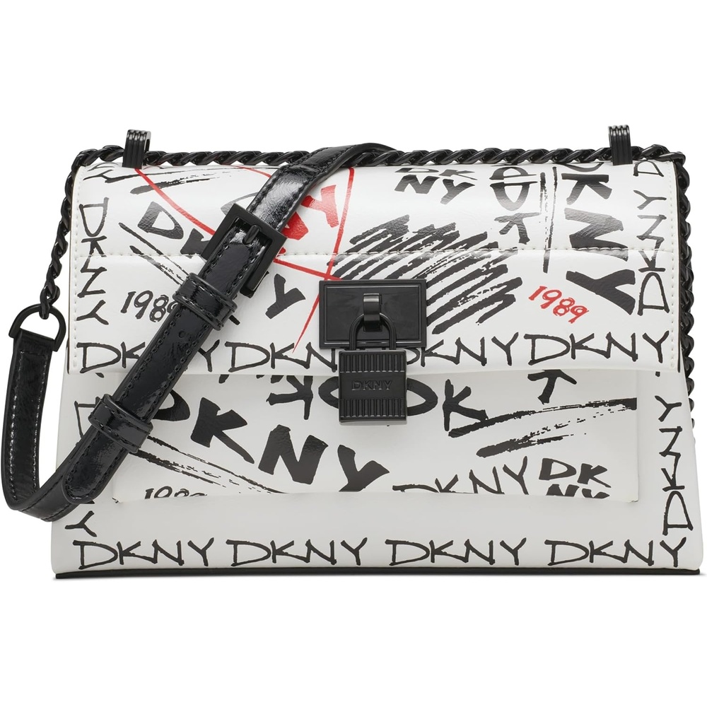image:imageDKNY Womens Evie Shoulder BagOptic White Combo