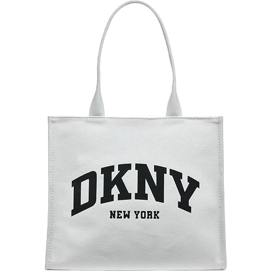 image:imageDKNY Womens Hadlee Large Canvas Tote BagMarshmallow