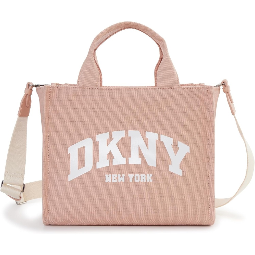 image:imageDKNY Womens Hadlee Medium Canvas Tote BagCameo
