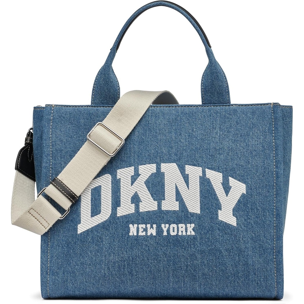 image:imageDKNY Womens Hadlee Medium Canvas Tote BagDenim