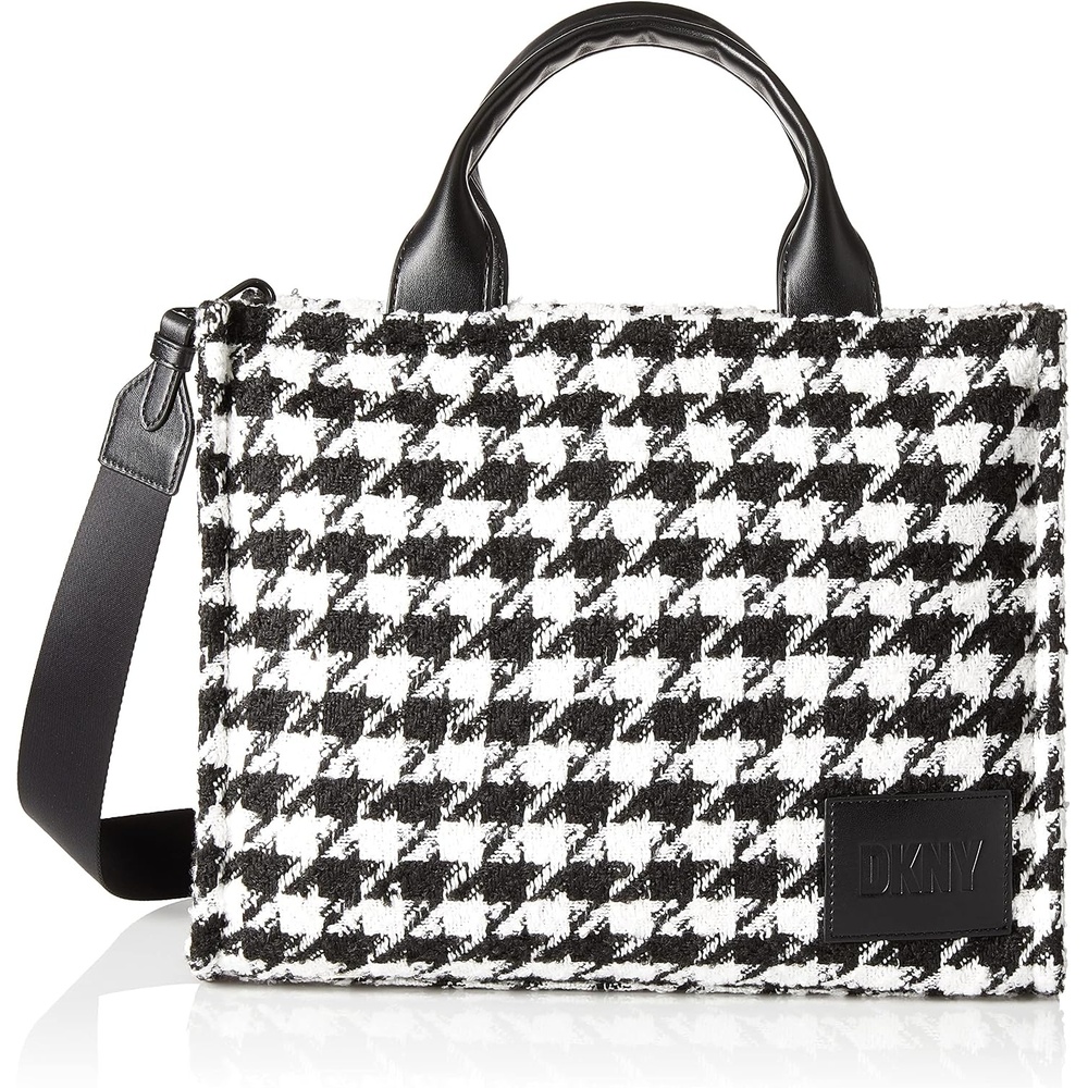 image:imageDKNY Womens Hadlee Medium ToteBlackWhite Combo Legacy