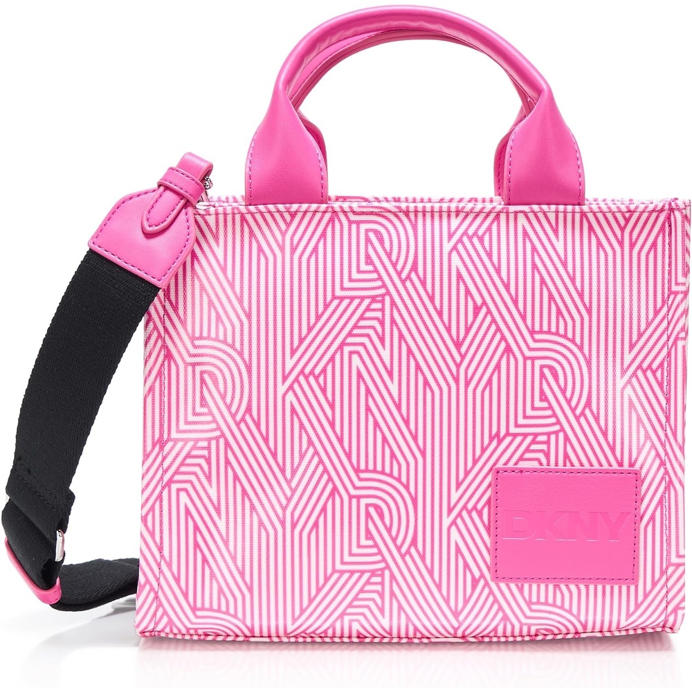 image:imageDKNY Womens Hadlee Small Canvas Tote BagHot Pink