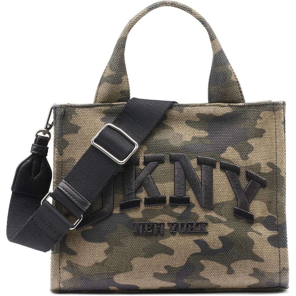 image:imageDKNY Womens Hadlee Small Canvas ToteCamouflage