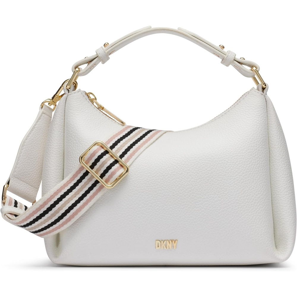 image:imageDKNY Womens Hailey CrossbodyOptic WhiteGold