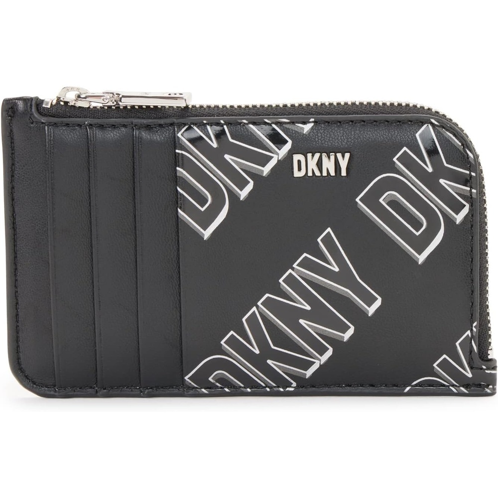 image:imageDKNY Womens Handbags Card CaseBRT REDSILVER1SZBlackWhite