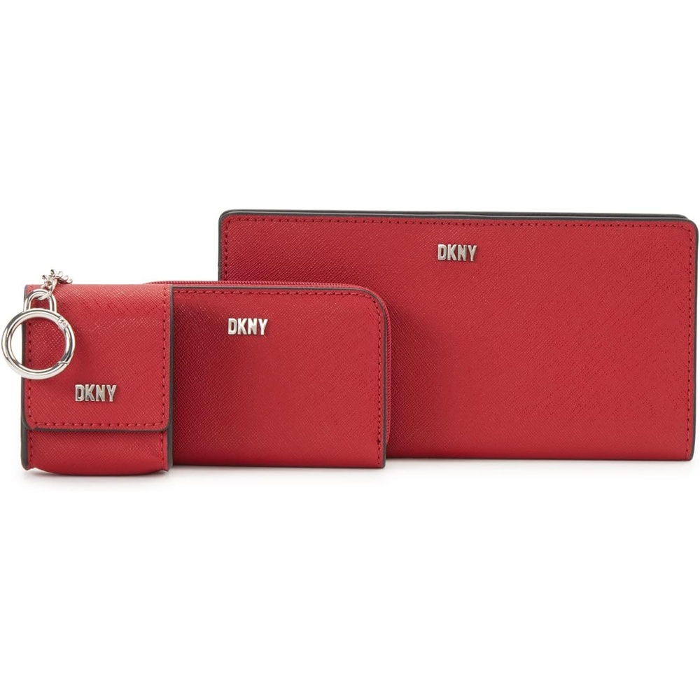 image:imageDKNY Womens Handbags WalletBLKWHT1SZBRT REDSILVER