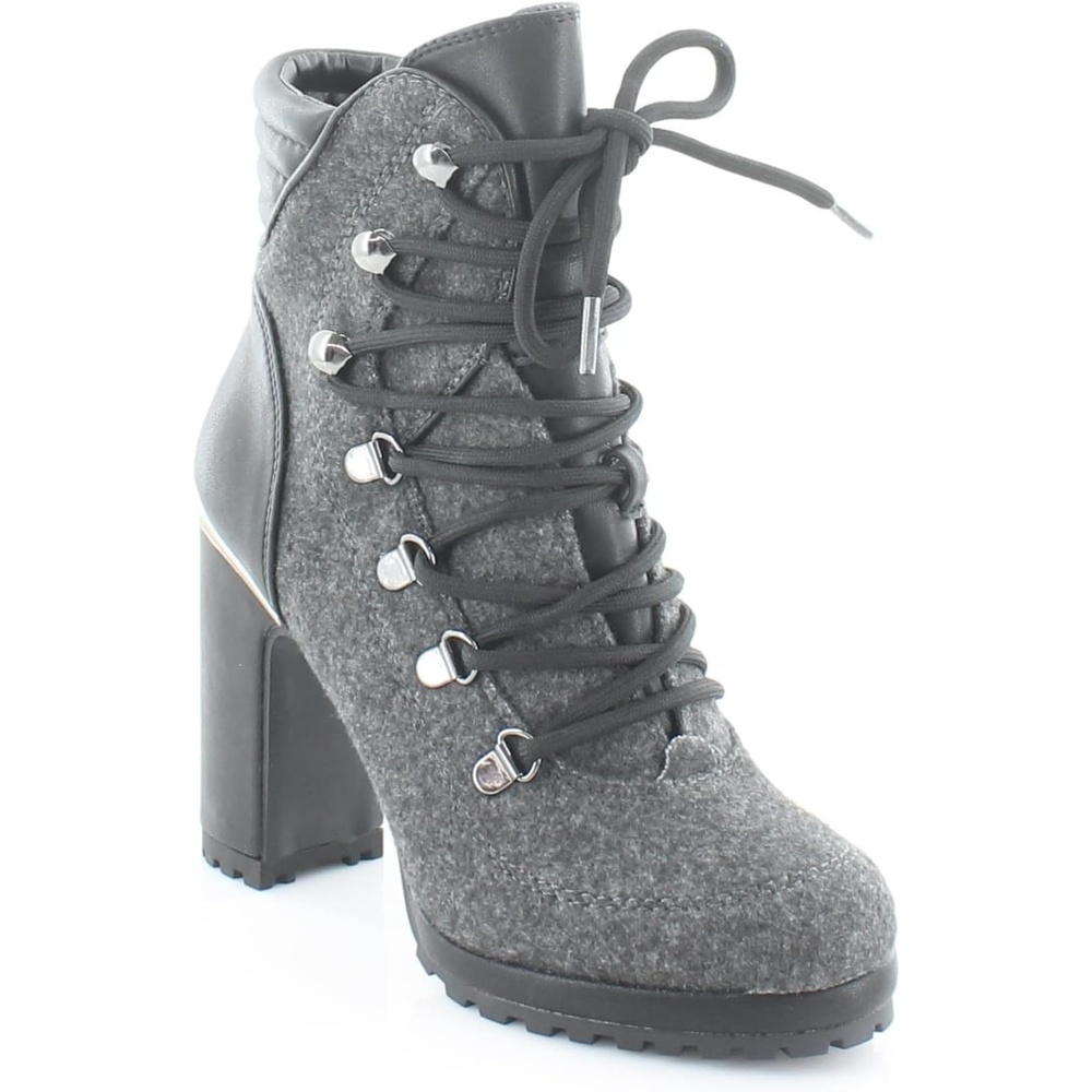 image:imageDKNY Womens High Heel Ankle BootDark GreyBlack Lenni