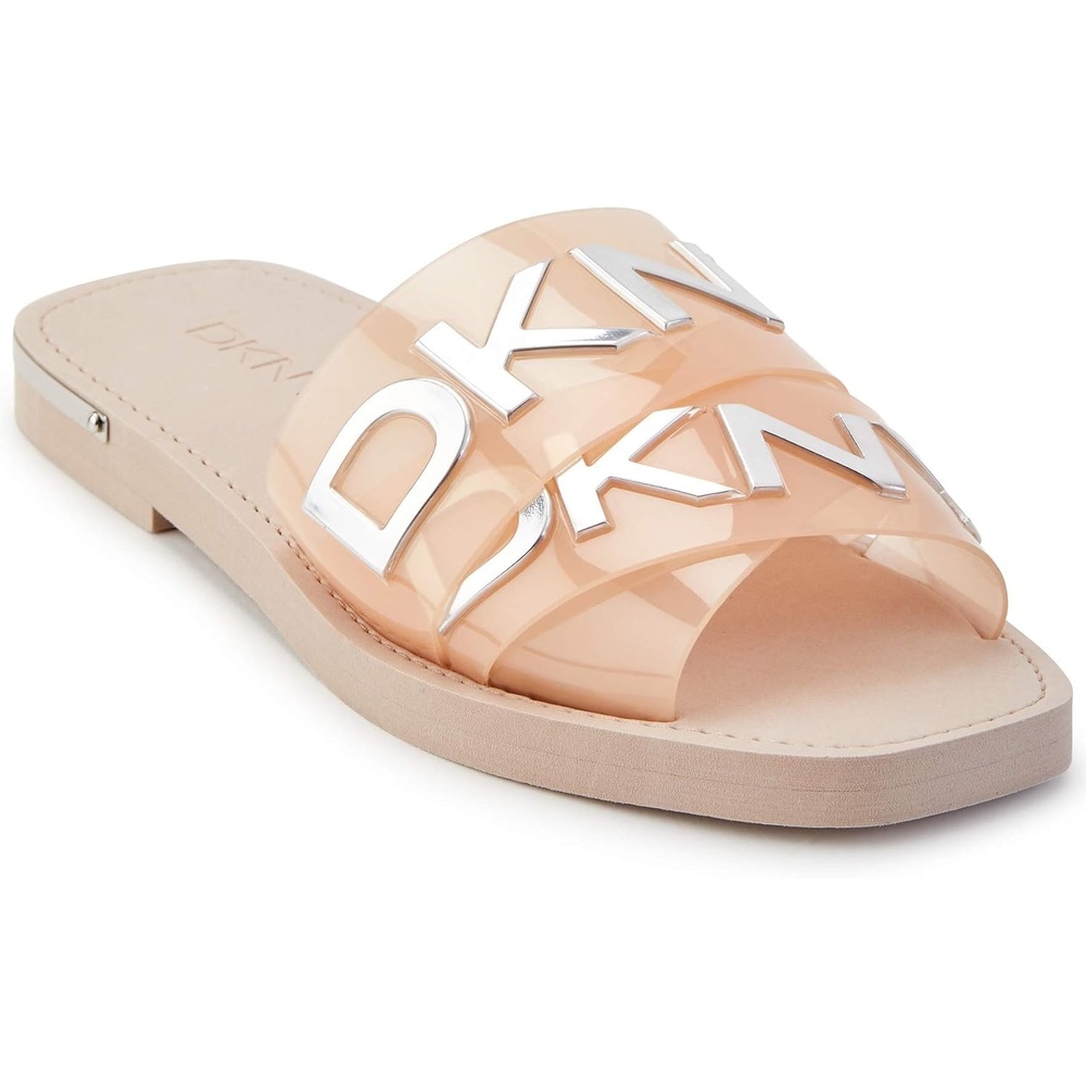 image:imageDKNY Womens Isha Logo Flat SandalClay