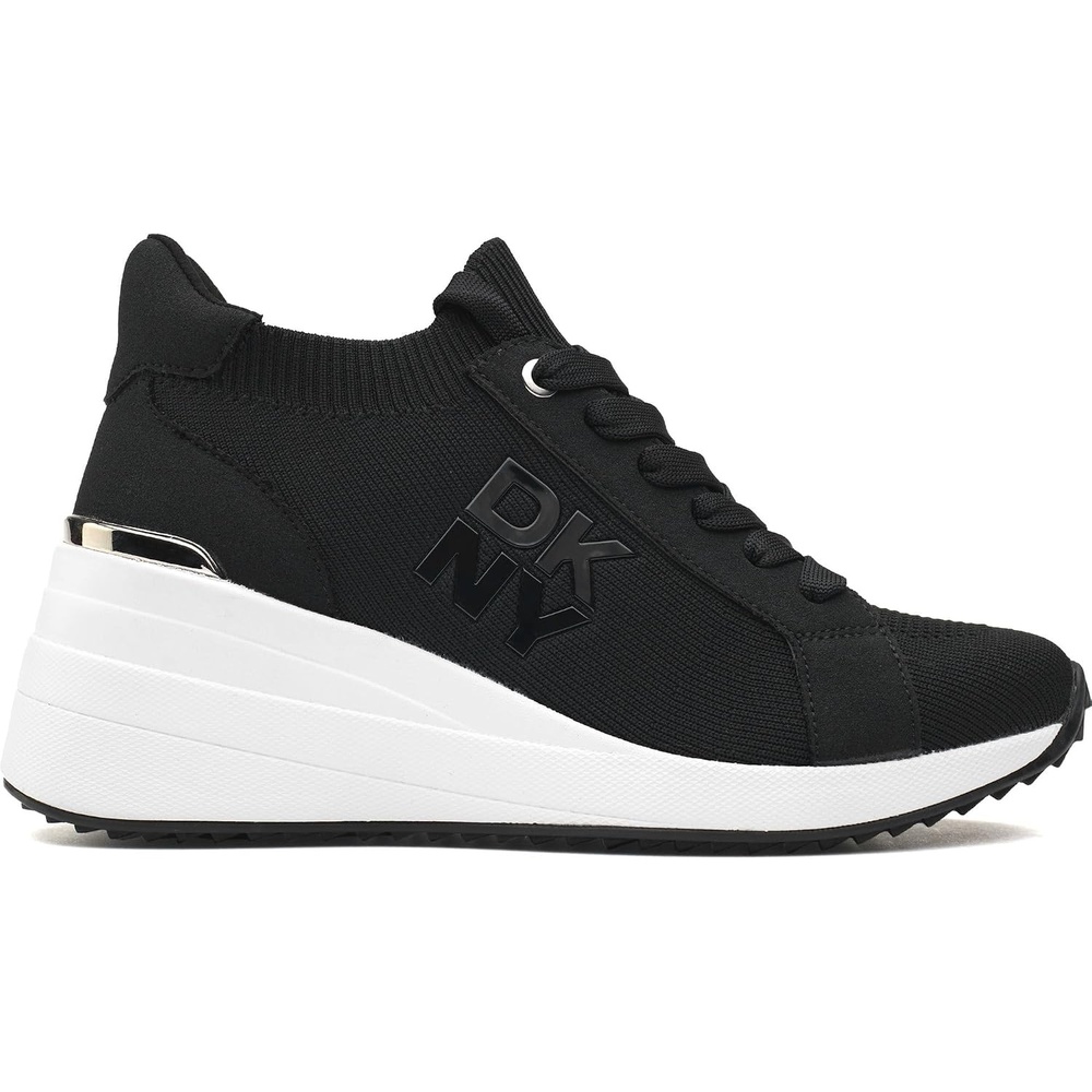 image:imageDKNY Womens Kasia Everyday Lace Up Wedge SneakerBlack