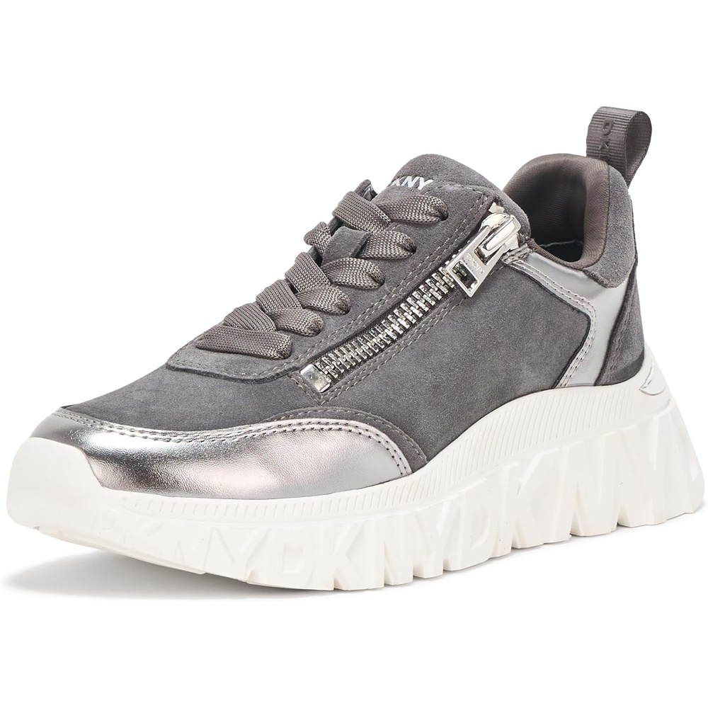 image:imageDKNY Womens Lakelyn Platform Sneaker with Side ZipperGrey