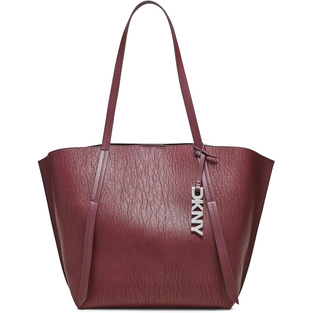 image:imageDKNY Womens Lyda Medium Tote Bag With Logo CharmGarnet