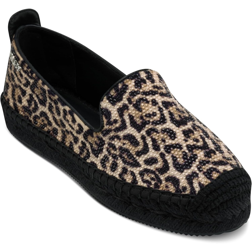 image:imageDKNY Womens Mallandra Espadrille Closed Toe SandalLeopard Print