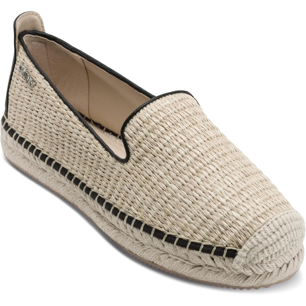 image:imageDKNY Womens Mallandra Espadrille Closed Toe SandalNaturalBlack
