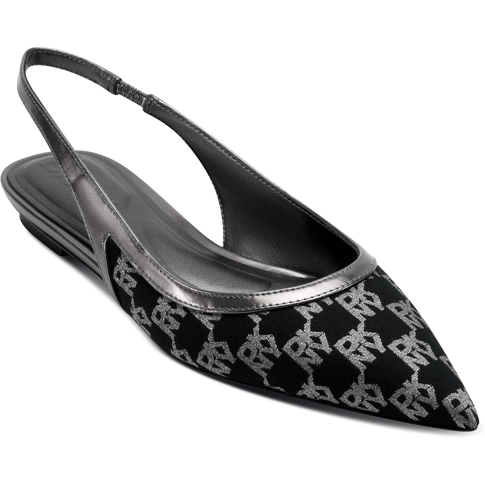 image:imageDKNY Womens Millbury Slingback Pointed Toe Ballet FlatNickel