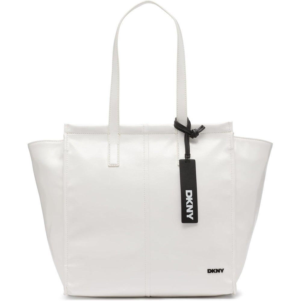 image:imageDKNY Womens Mollie Medium ToteOptic WhiteBlack