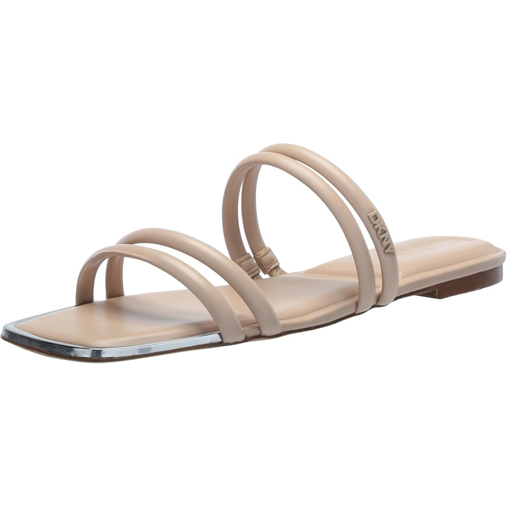 image:imageDKNY Womens Multi Band Flat SandalLight Taupe