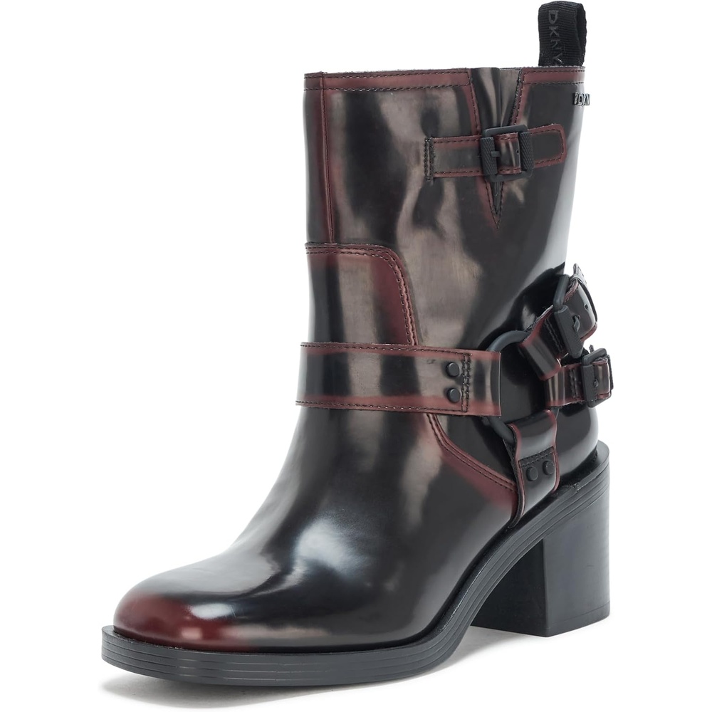 image:imageDKNY Womens Nolan Harness Boot FashionBlackWine