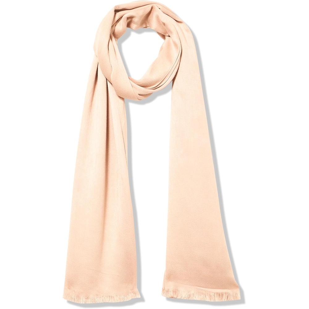 image:imageDKNY Womens Oversized Solid Pashmina With Eyelash FringePalomino
