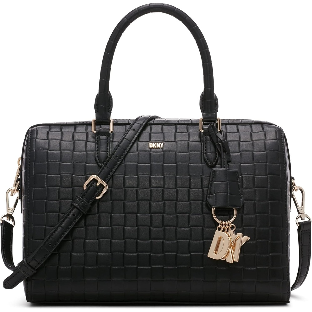 image:imageDKNY Womens Paige Medium DuffleBlackGold