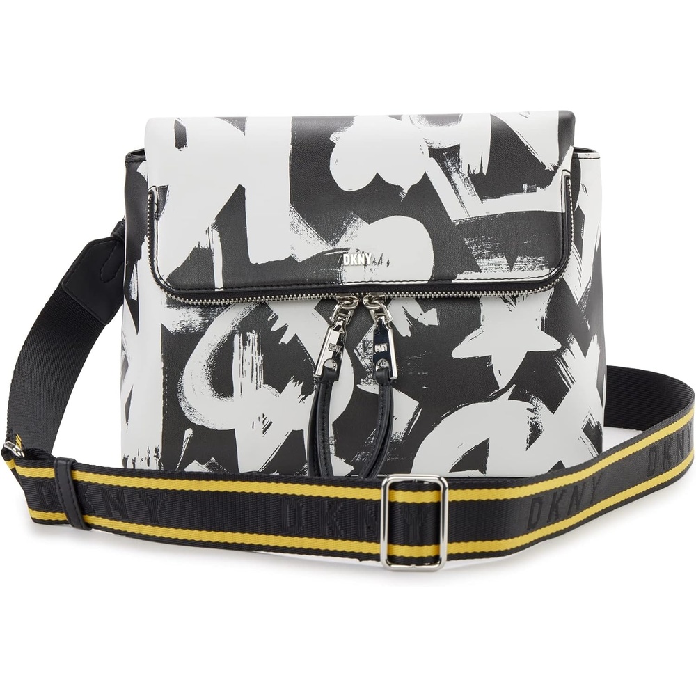 image:imageDKNY Womens Pandora CrossbodyWhiteBlack