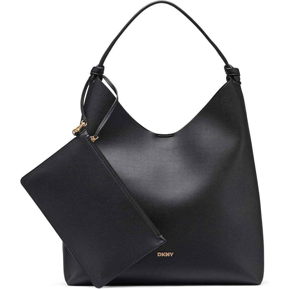 image:imageDKNY Womens Paula Hobo BagBlackGold