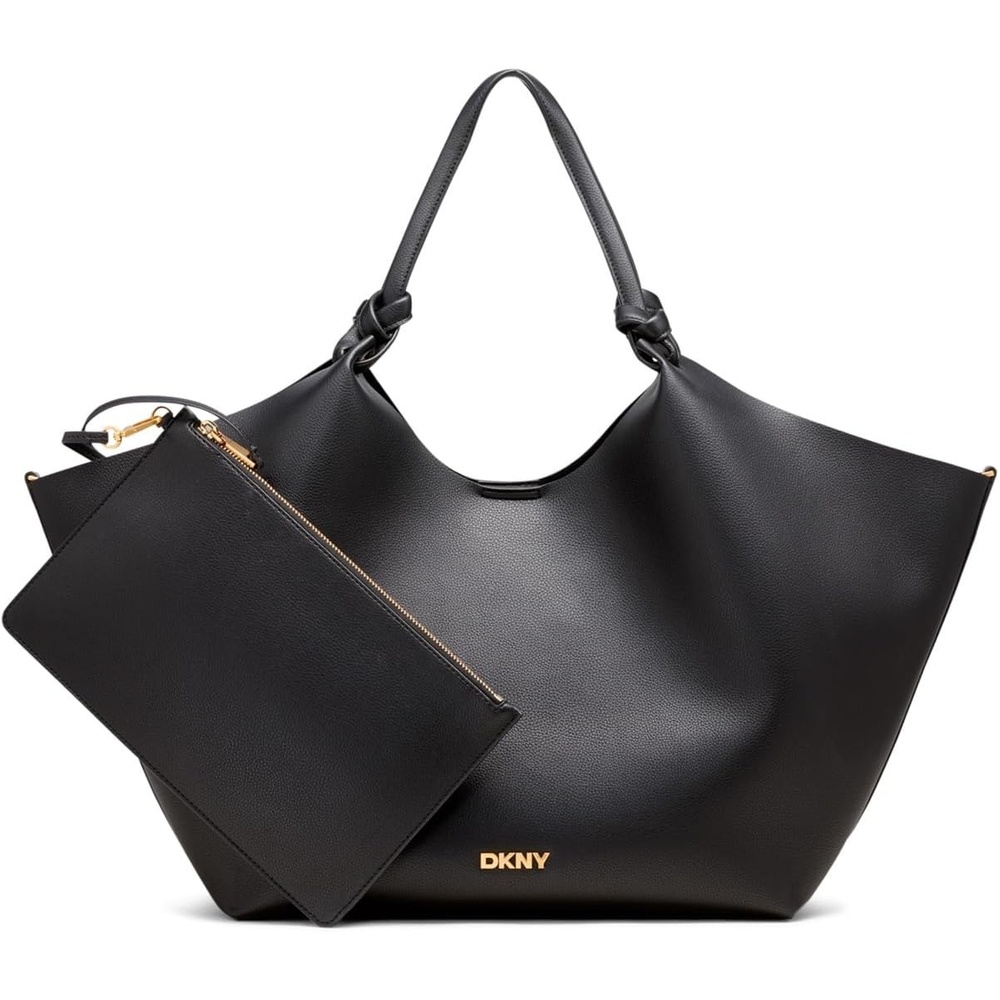 image:imageDKNY Womens Paula Large Tote BagBlackGold