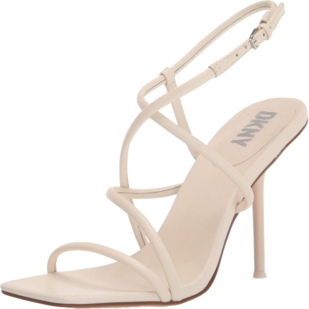 image:imageDKNY Womens Reia Strappy Slingback Dress HeelEgg Nog